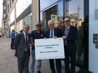 Image courtesy of Alan Wells Petition Presentation at DoH with Norman Lamb